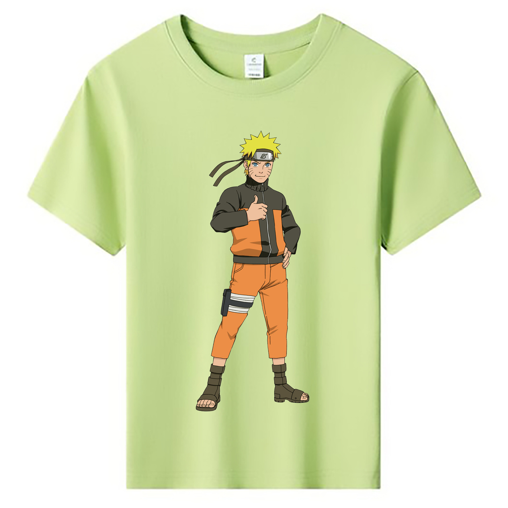 （画像用） NARUTO -ナルト- うずまき ナルト Uzumaki Naruto 綿100％キッズTシャツ（フロントプリント）